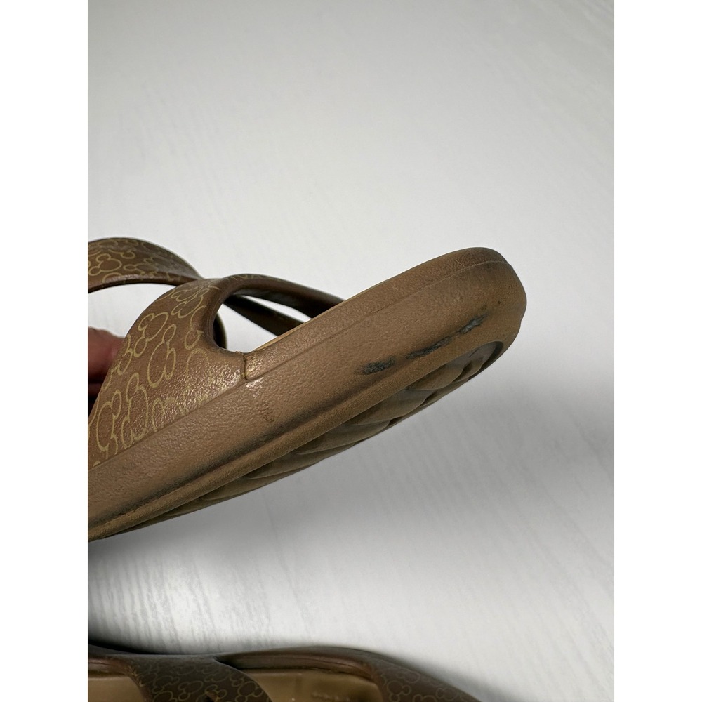Crocs Disney Mickey Mouse Patricia Strappy Wedge Sandals Womens 8 Brown Bronze - Picture 9 of 13